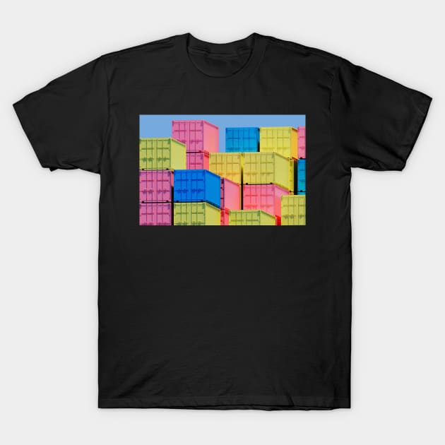 Colored containers T-Shirt by mooonthemoon